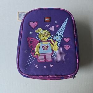 Lego Kids Purple Butterfly Minifigure Lunch Box